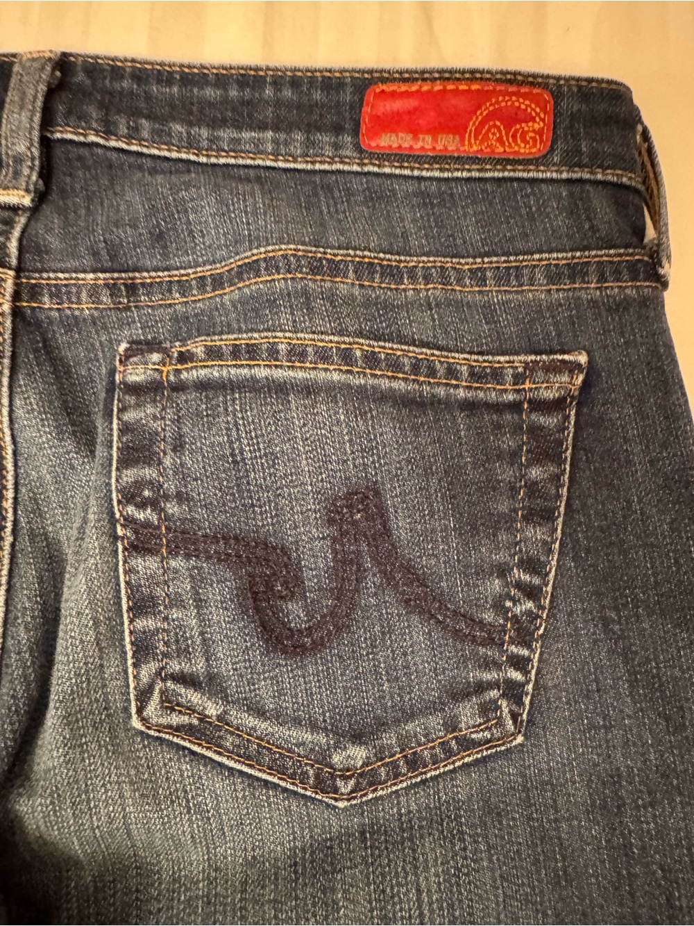 Ag Adriano Goldschmied Dark Blue Flare Jeans - Picture 6 of 9